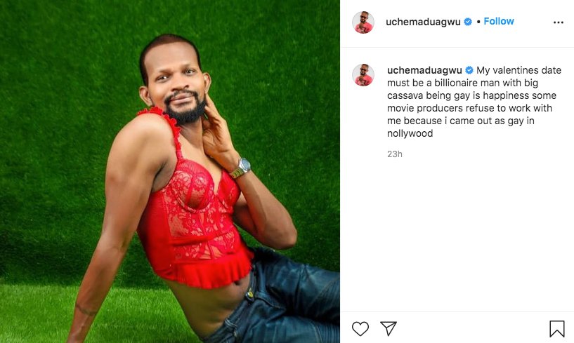 Uche Maduagwu Shares Sexuality Struggle