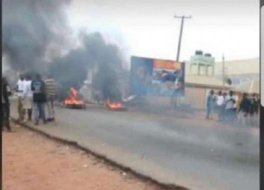 Suspected Yahoo Boys Stage Protest In Osun