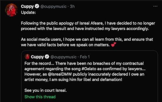 Dj Cuppy Frees Isreal Dmw From Legal Bondage