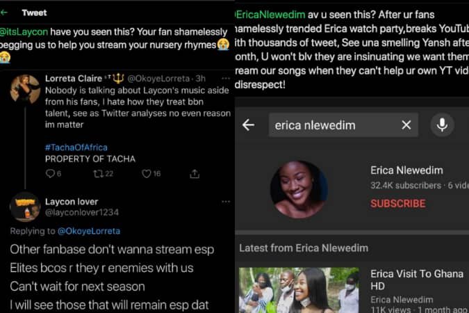 Erica And Laycon'S Fans Paint Social Media Red