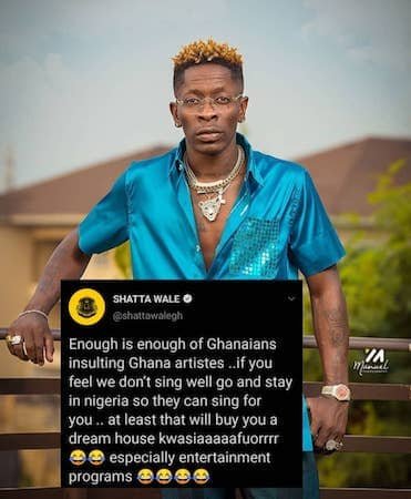 Shatta Wale Blasts Ghanaians Over Grammy Awards