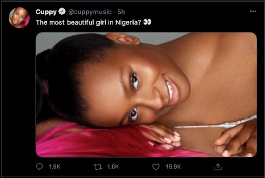 Dj Cuppy Engages In Beauty Contest