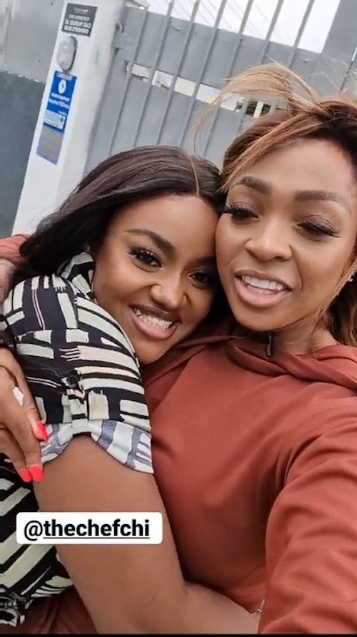 Chioma Visits Davido'S Sister, Sharon Adeleke