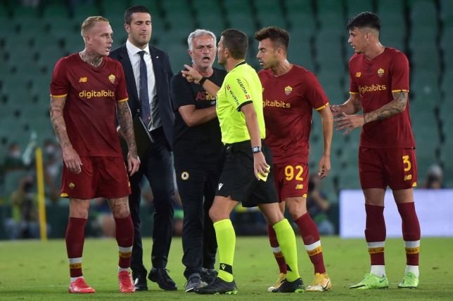 Mourinho Receives Red Card In Friendly Game