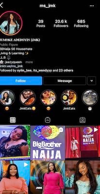 Bbnaija 2021: Social Media Handles Of Jmk, Micheal, Kayvee And Queen