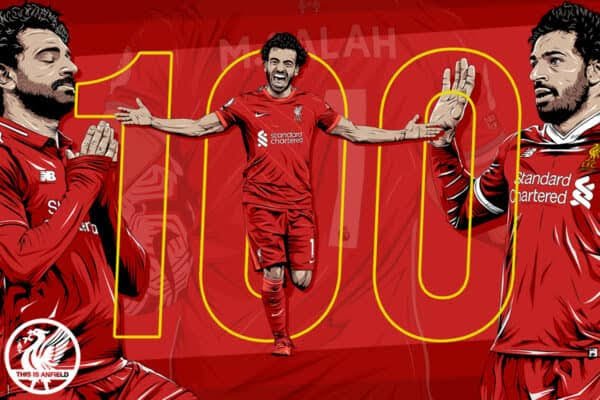 Mohammed Salah Records 100Th Goal For Liverpool