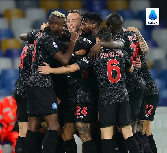 Victor Osimhen Celebrates Teammate In Napoli Win