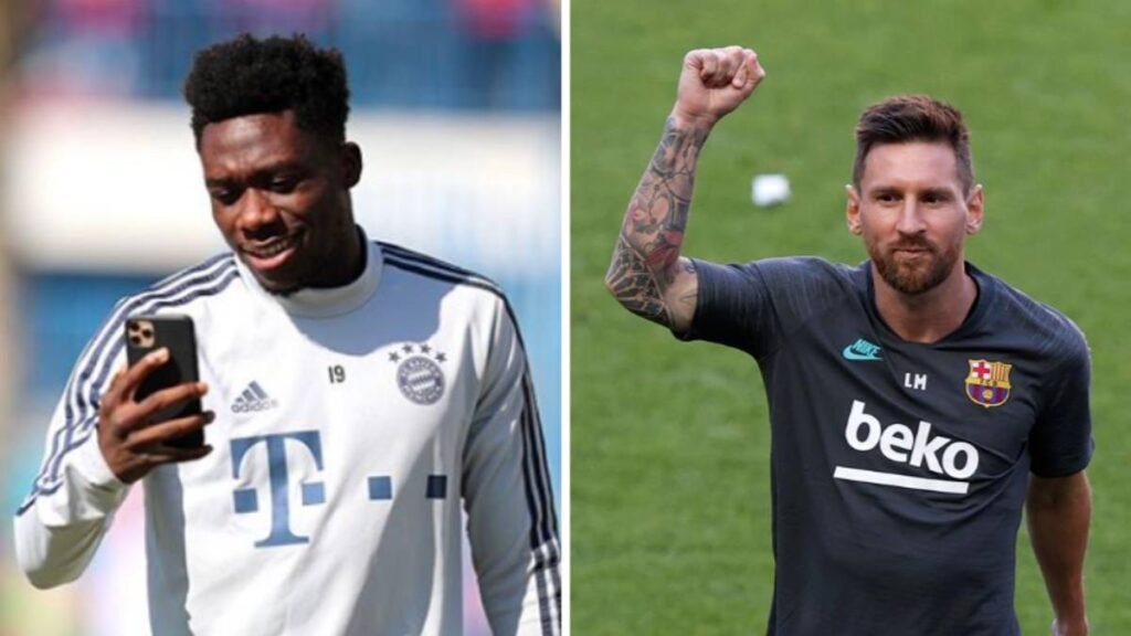 Alphonso Davies Points Drake Over Lionel Messi