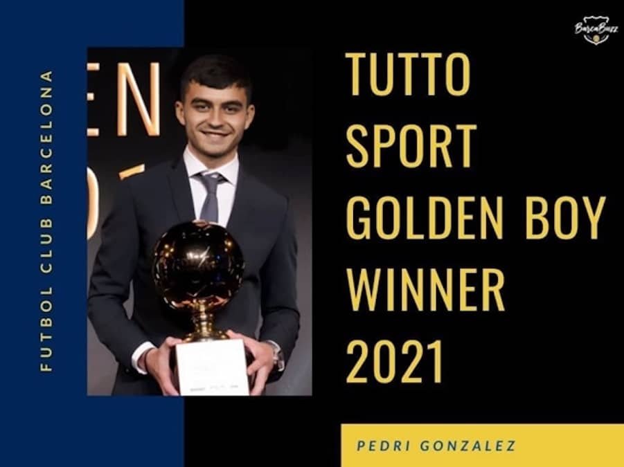 Pedri Wins Golden Boy Award For 2021