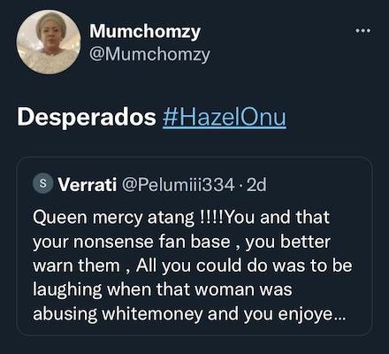 Bbnaija Star Queen Reacts To Comment About Her By Whitemoney Fans