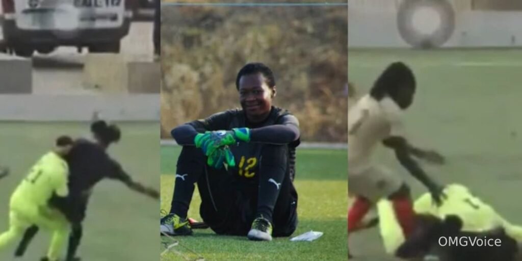 A Female Football Goalkeeper Beat Up A Referee During A Game. Soccer Intellectuals Goalkeeper Selina Abalansa Was Caught On Camera Assaulting A Referee During Their Women’s Super Cup Game