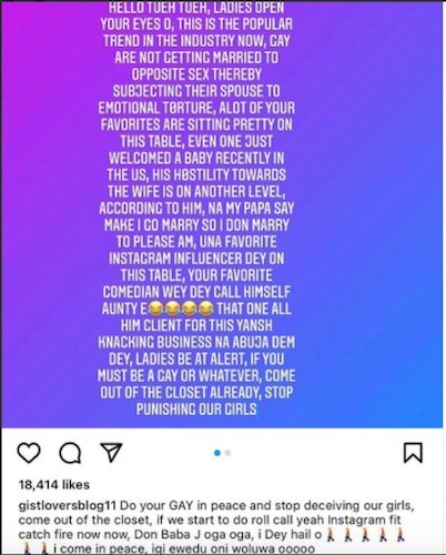 Don Jazzy Reacts To Gay Allegations