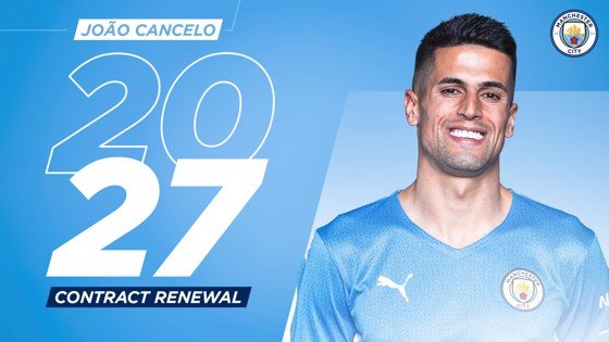 Joao Cancelo Signs New Contract With Man City