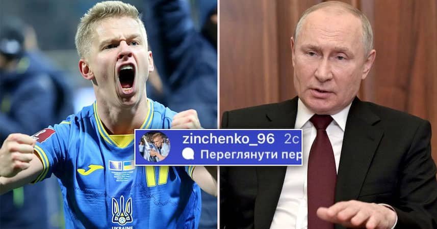 Oleksandr Zinchenko Attacks Putin