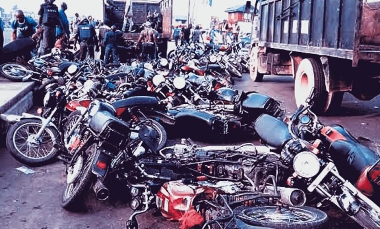 Already, Lagos State Police Arrest 35 Motorcyclists, Confiscate 195 Bikes