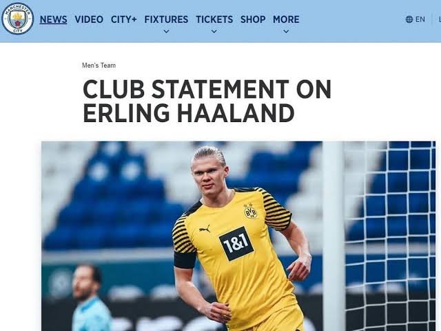 Manchester City Set To Announce Haaland