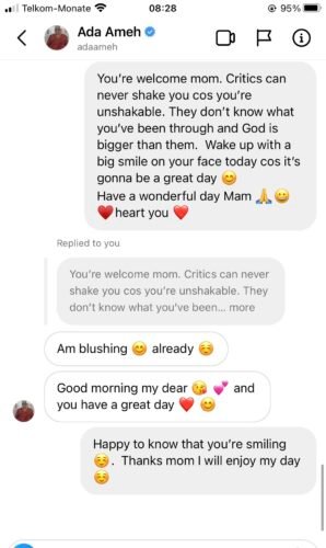 Ada Ameh: Man Shares Private Chat 48Hrs After Death (Pics)