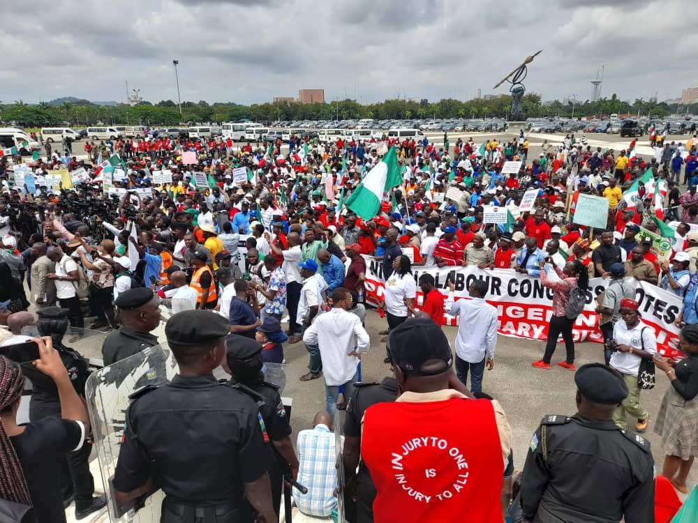 President Buhari Under Fire As Protesters March To National Assembly
