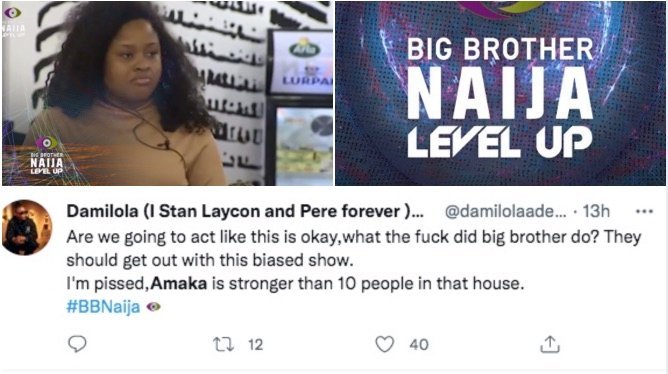 Bbnaija Season 7: Twitter Users Blast Biggie For Amaka Eviction.