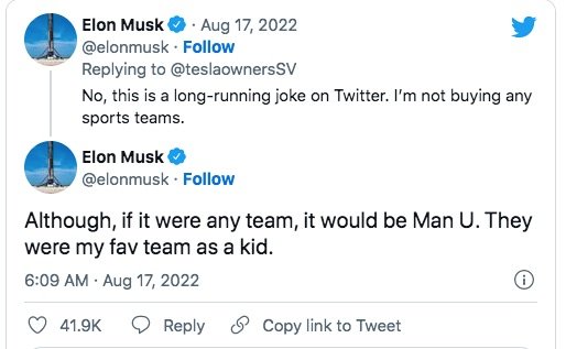 Billionaire United Fan Elon Musk Wants To Buy Manchester United