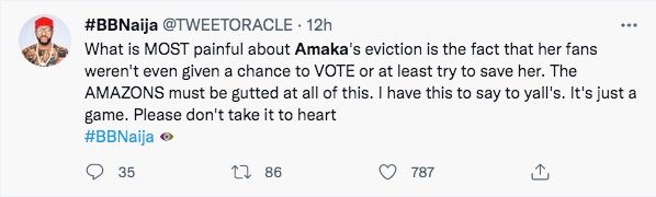 Bbn S7: Big Brother Receives Attack For Evicting Amaka
