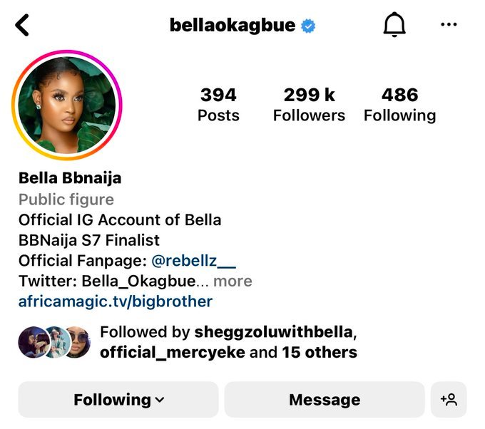 Bella Sets New Record In Bbnaija Season 7 Show