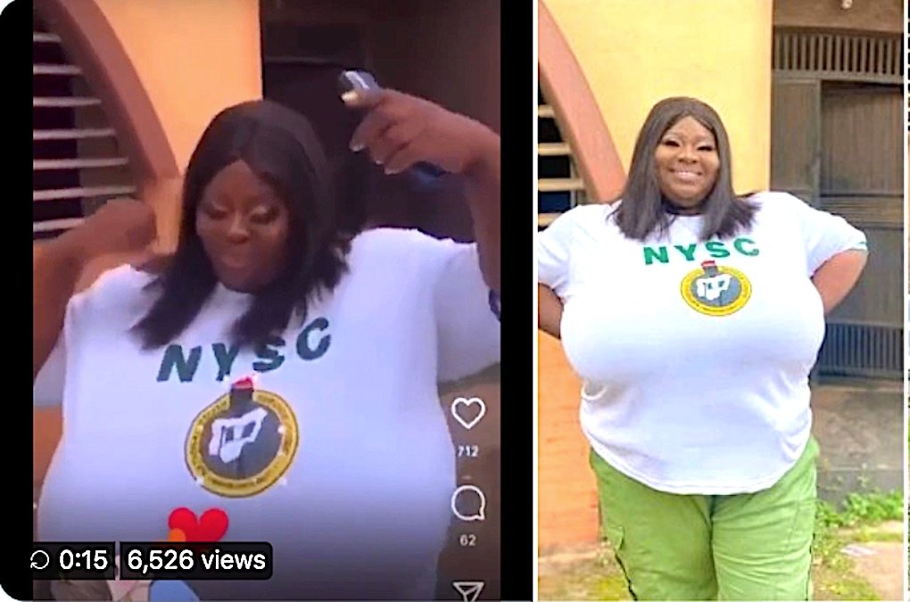 Corps Member Biggie, Shakes Nysc Camp With Her Bodily Features