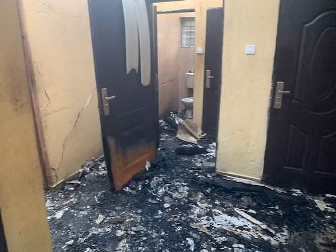 Inec Office Burnt Down By Political Thugs
