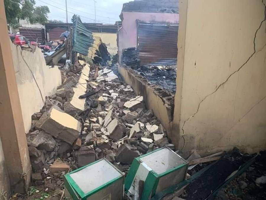 Inec Office Burnt Down By Political Thugs