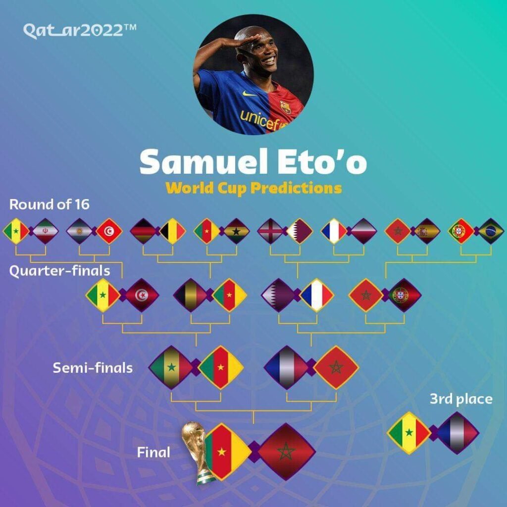 Samuel Eto'O Drops Shocking World Cup Final Prediction
