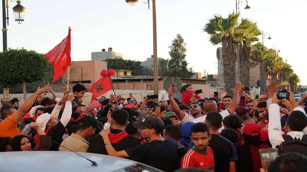 Morocco Protest Against Fifa After France Game