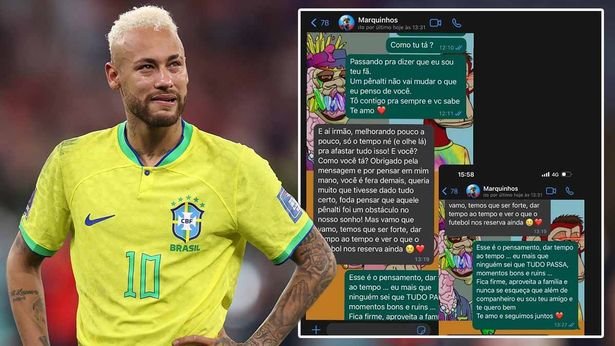Neymar Reveals Messages He Sent To His Teammates