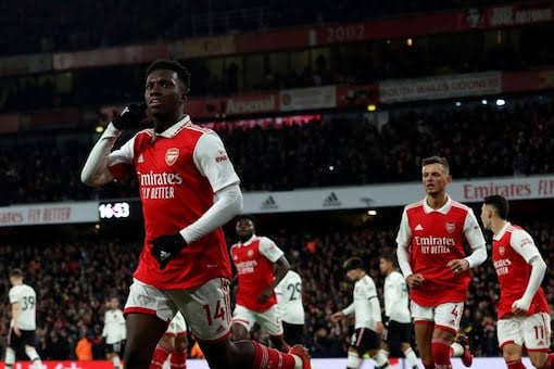 Nketiah Scores Brace In Arsenal'S 3-2 Win Over Manchester United