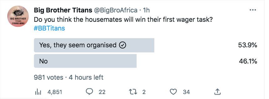 Bbtitans S1: Biggie'S Wager To Housemates Triggers Disappointment
