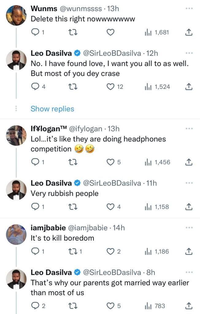 Bbnaija: Leo Reveals New Relationship As He Scolds Single People For This Reason
