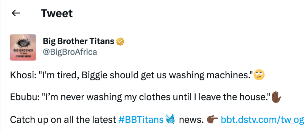 Bbtitans S1: Dirtiest Housemate Exposes Self In Biggie'S House