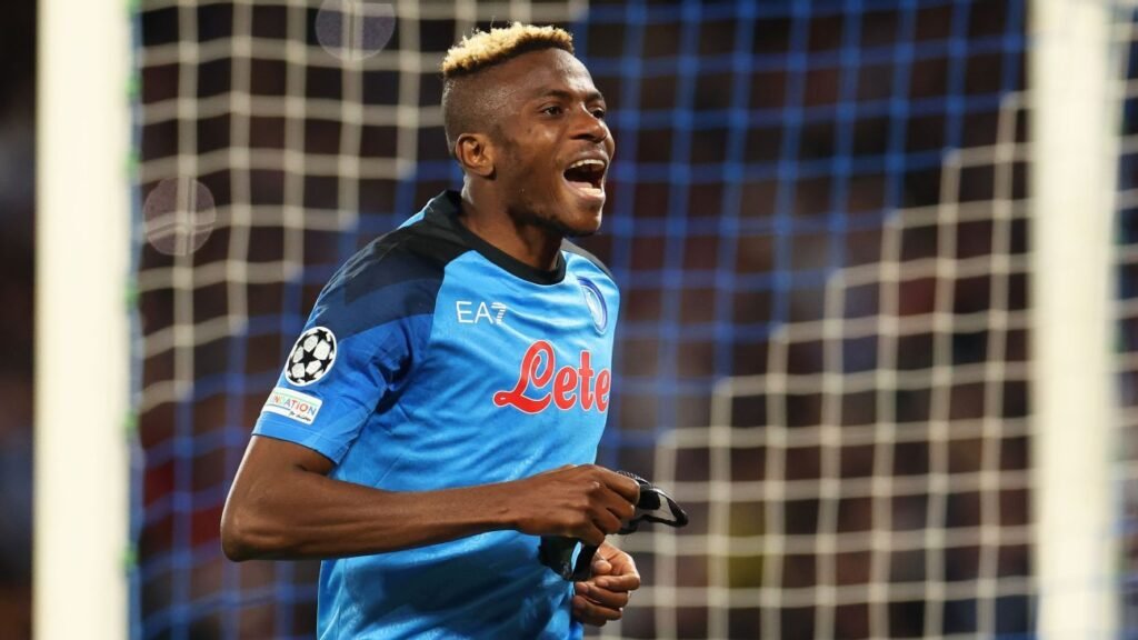 Victor Osimhen Scores Two To Help Napoli Reach Champions League Quarter-Finals