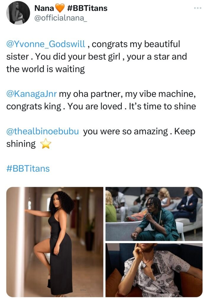 Bbtitans S1: Nana Insults Khosi &Amp; Stirs Violent Controversy With Cryptic Messages