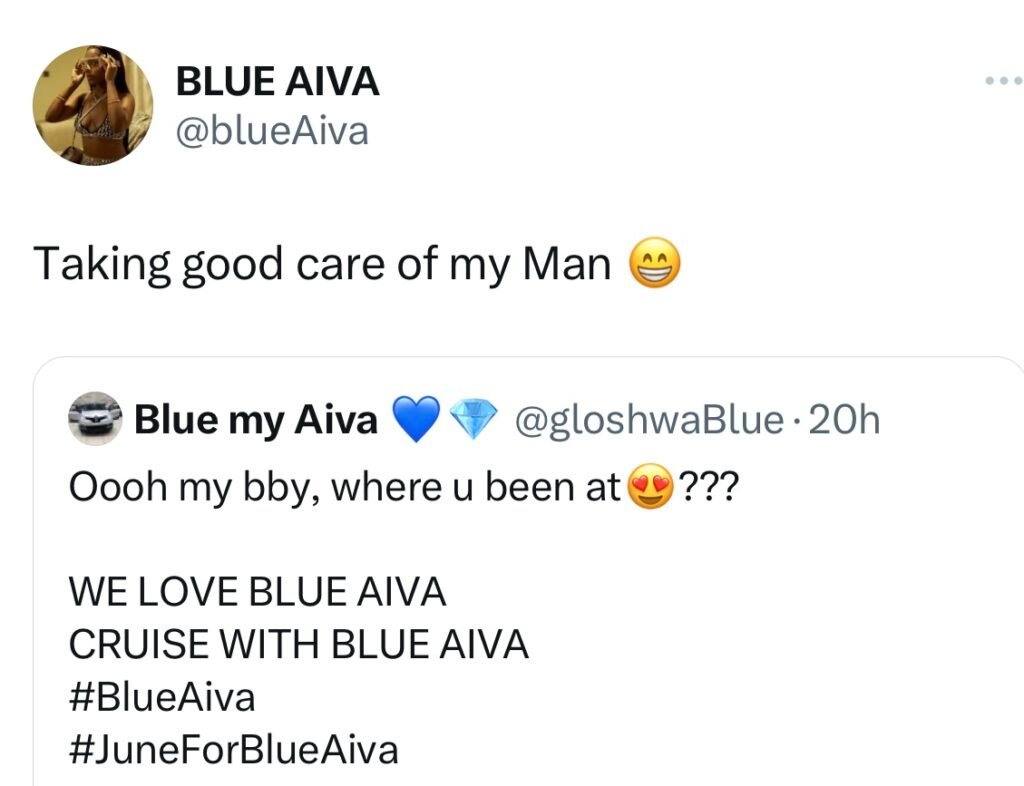 Bbtitans S1: Blue Aiva Breaks Internet, Allegedly Confirms New Relationship