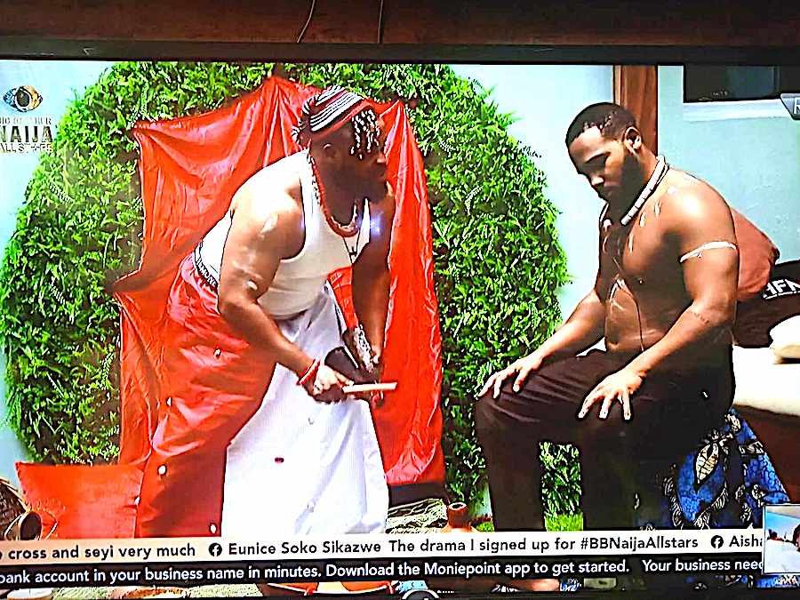 Bbnaija All Stars: Whitemoney Shines As Native Doctor, Shows Promise To Star In Nollywood Movies