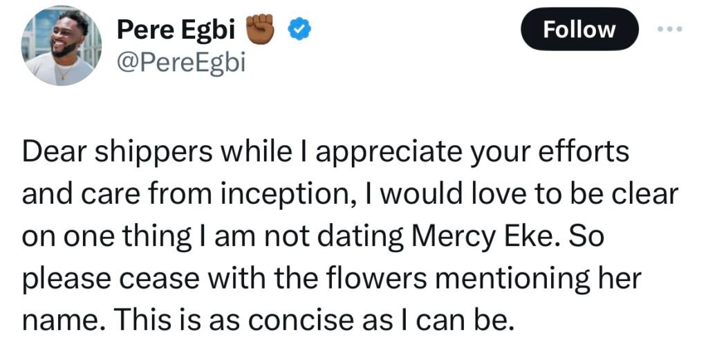 Bbnaija All Stars: Fans Worry As Mercy Eke Responds To Pere'S Disrespect