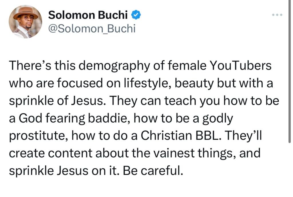 Nigerian Christian Bbl Video: Solomon Buchi Tackles Female Youtuber Over Trending Video &Amp; She Responds.