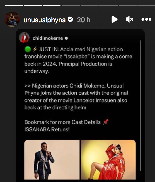 Bbnaija: Phyna Set To Shine In Sequel To Nollywood Blockbuster &Quot;Issakaba&Quot;