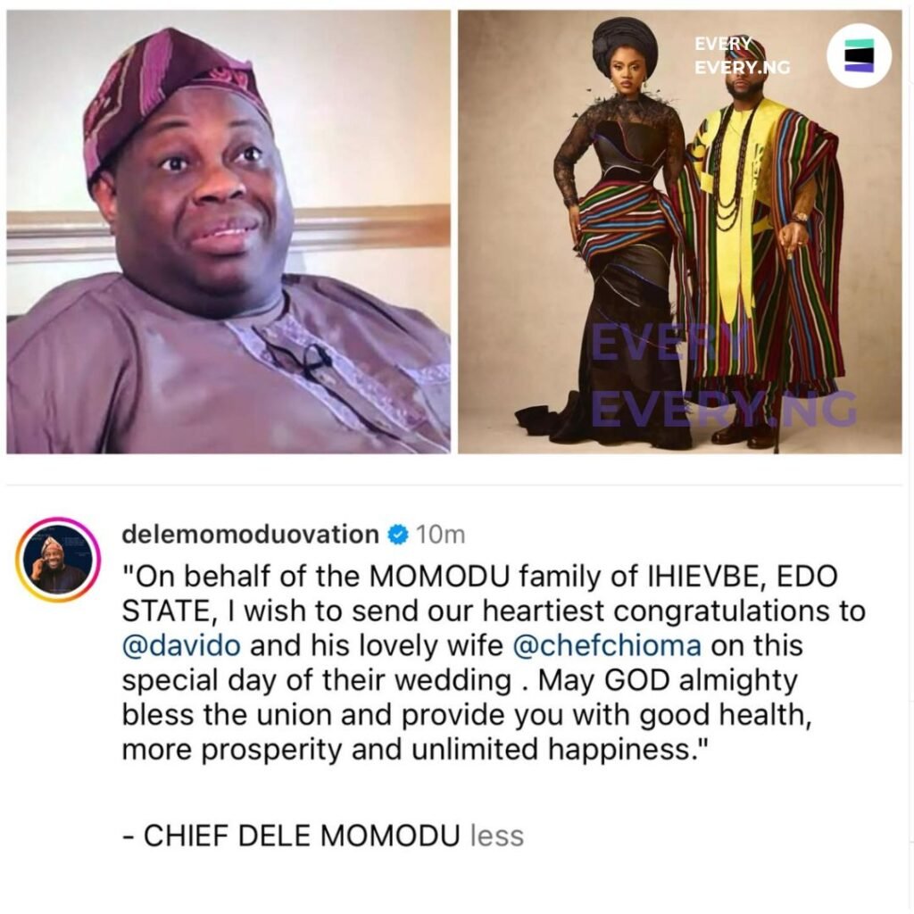 Sophia'S Uncle, Dele Momodu Responds To Davido'S Wedding, Alongside Dr@Gging Niece To Court