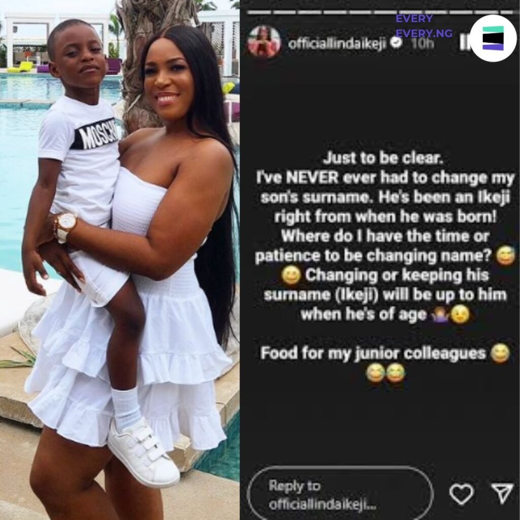 Linda Ikeji Does This After Her Son Becomes Hot Topic Of Conversation Over...