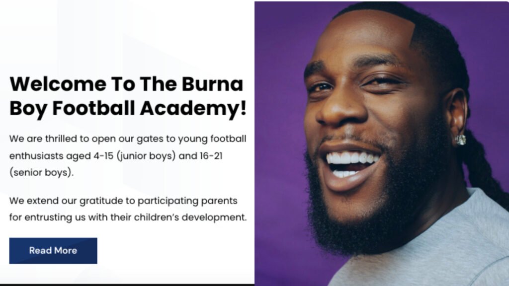 Burna Boy Kicks Off Football Academy In Lagos