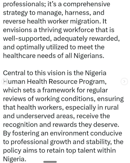 President Tinubu Approves Policy To Curb Healthcare Worker Migration