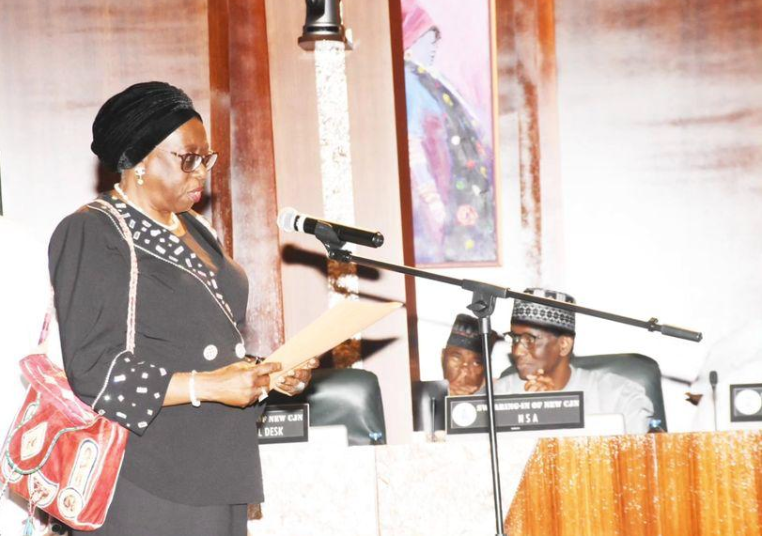 Justice Kekere-Ekun Sworn In As Acting Chief Justice Of Nigeria