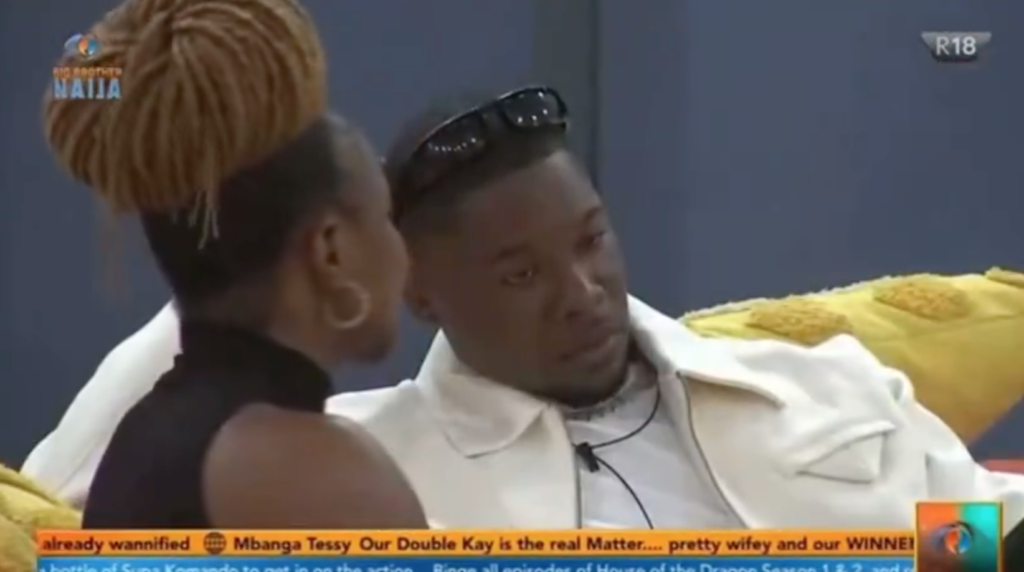 Bbnaija Season 9: Handi Confronts Shaun Over His Treatment Of Twin Sister Wanni