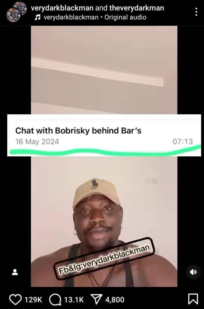 Verydarkman Releases New Evidence Against Bobrisky